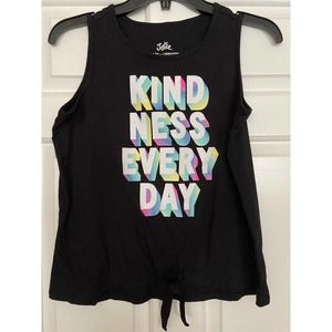 Justice Girls Size 14/16 Plus Black Tank‎ Top
